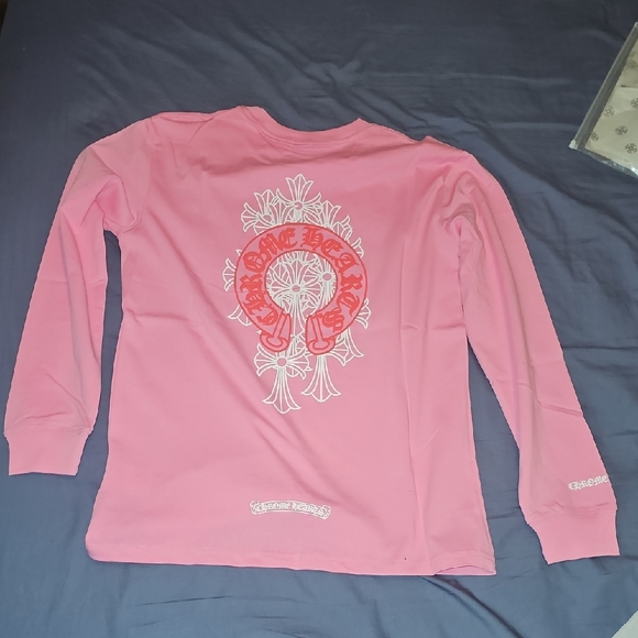 Chrome Hearts Pink Long Sleeve Tee - Picture 6 of 16